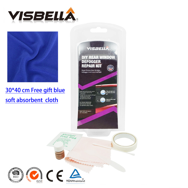 Visbella DIY ĸ â Defogger  ŰƮ ڵ ĸ â  ̽Ʈ    ׸ Linescloth /Visbella DIY Rear window Defogger Repair Kit Repair the mist line of